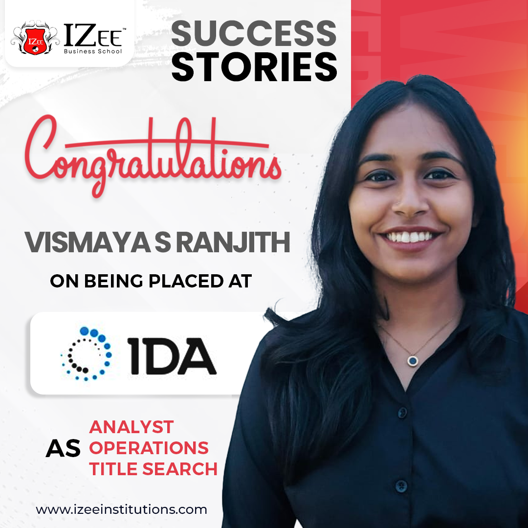 Vismaya S. Ranjith Joined IDA as an Operations Analyst